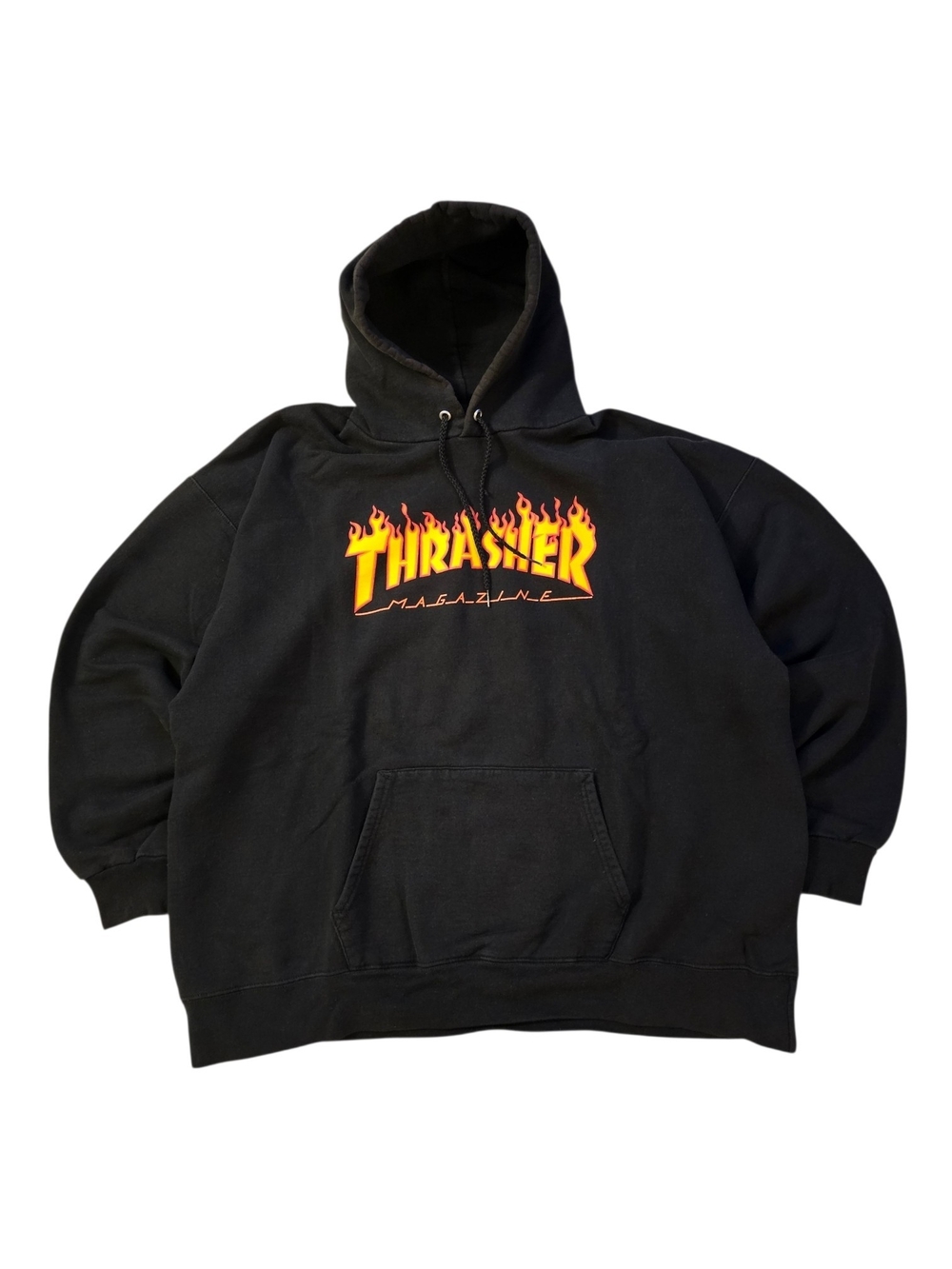 Thrasher Flame Logo Black Hoodie - Thrasher